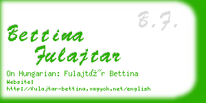 bettina fulajtar business card